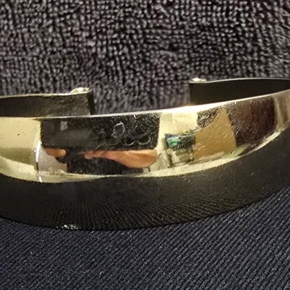 Napier Wrist Cuff Gold Tone - Picture 1 of 8